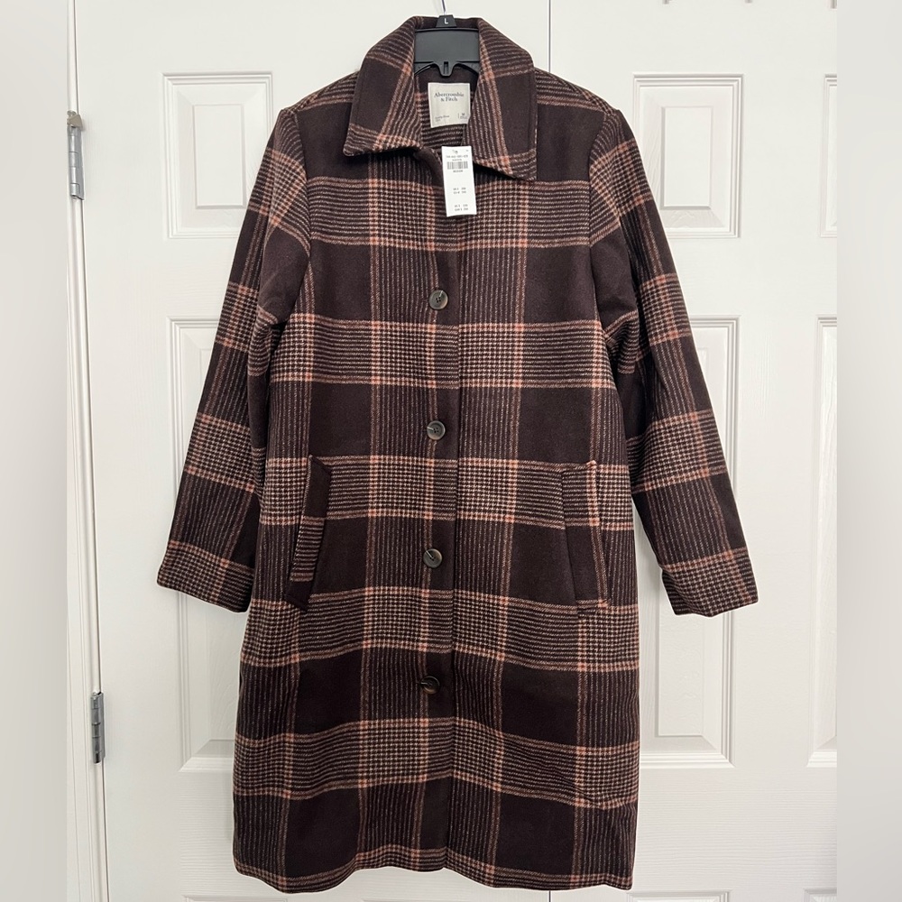 Abercrombie & Fitch Wool-Blend Mod Coat